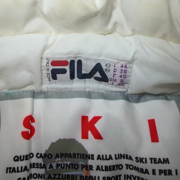 Vintage Fila Ski Team Italia Alberto Tomba Snow Suit Jacket Pants Size 8 Retro - Picture 7 of 11
